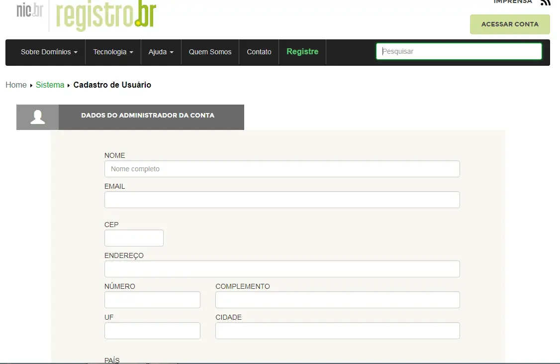 Criador de Site: Configurações Iniciais no Criador de Site - kingHost