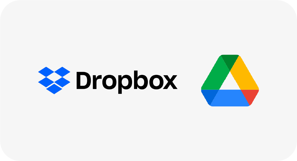 Use o Dropbox e o Google Drive para gestão de arquivos.